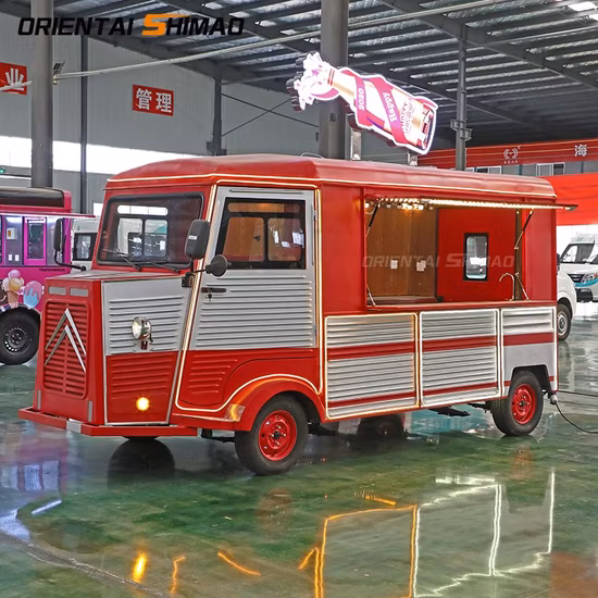 Mobile Used Electric Fast Food Snacks Machines Car for Sale Ice Cream Buffet Dining Car