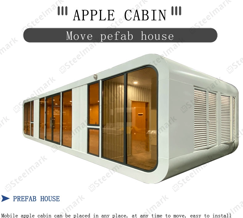 Modern Design Outdoor Movable Popular Prefab House Tiny House Sleeping Pod Mobile Working House Office Pod Apple Cabin