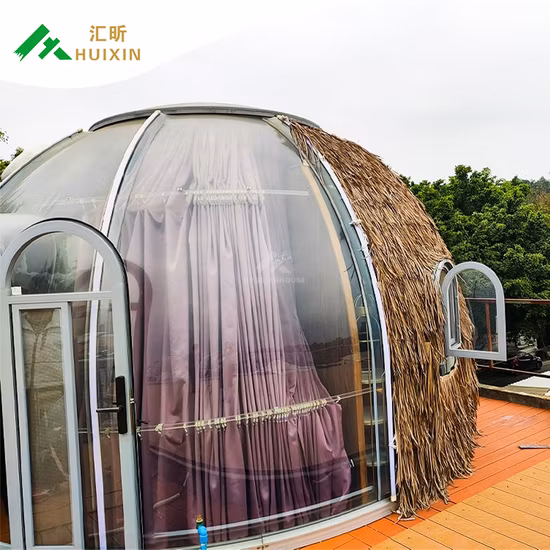 Outdoor Geodesic Glamping Geostatic Transparent Dome House