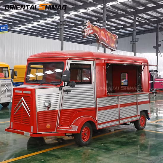 Mobile Used Electric Fast Food Snacks Machines Car for Sale Ice Cream Buffet Dining Car