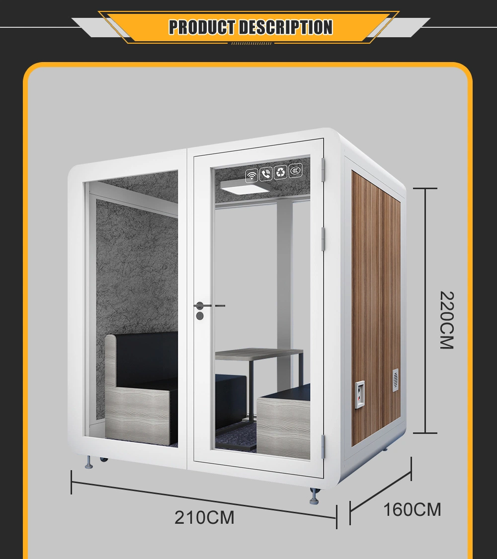 Noise Insulation Mobile Work Space Office Pod Study Cabin