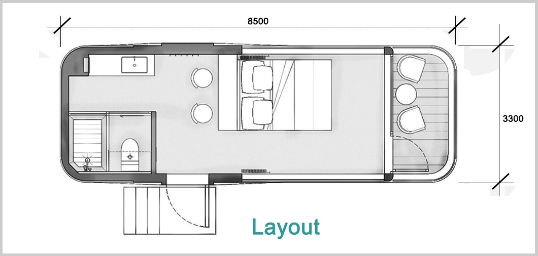 New Design Prefabricated Container House Cheap Tiny Prefab Home Garden House