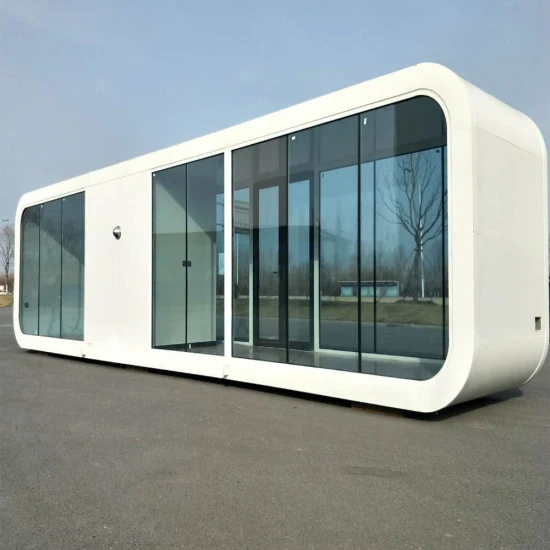 Design moderno ao ar livre móvel popular casa pré-fabricada pequena casa de dormir pod móvel casa de trabalho escritório pod cabine de maçã