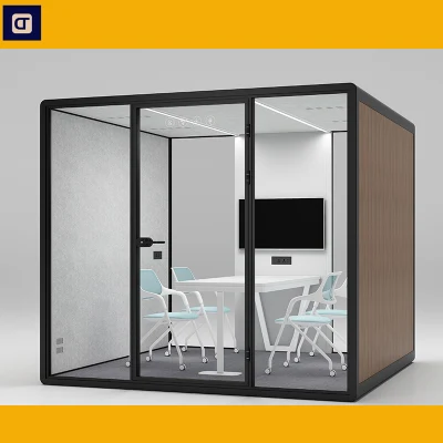 Cabine de trabalho modular interna silenciosa de escritório aberto acústico fácil de montar moderno escritório privado Pod Co
