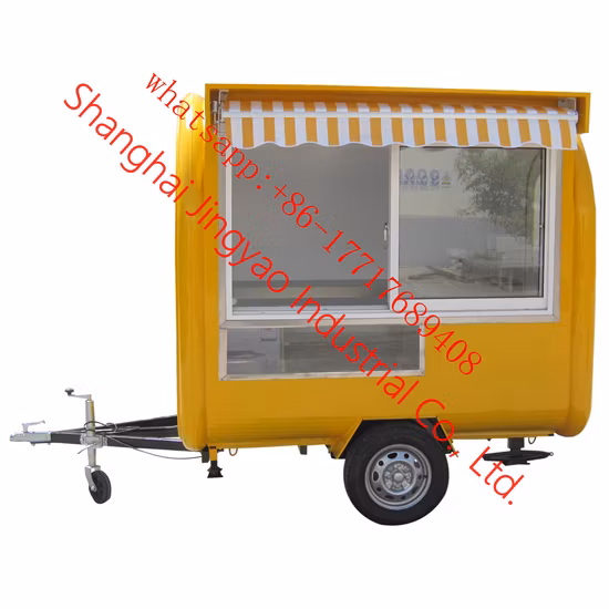 Carrinho de quiosque de pizza de cachorro-quente para caminhões de alimentos para venda/quiosque de fast food/carro buffet