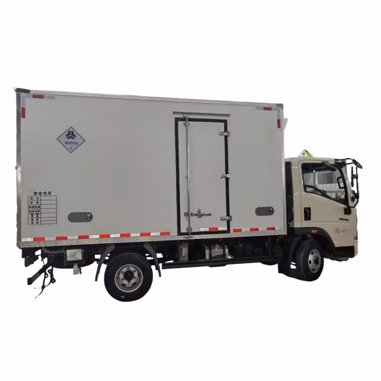 HOWO 6 rodas pequeno congelador Van Box Truck 3t caminhão refrigerador de frutos do mar