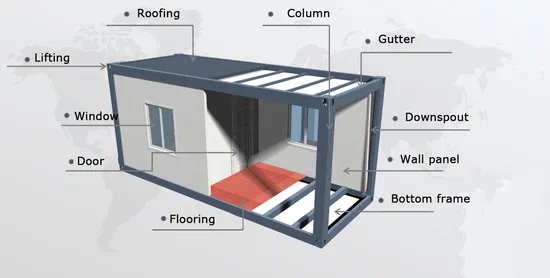 Pacote plano de luxo pré-fabricado modular móvel 20FT/40FT pequena casa com preço de banheiro