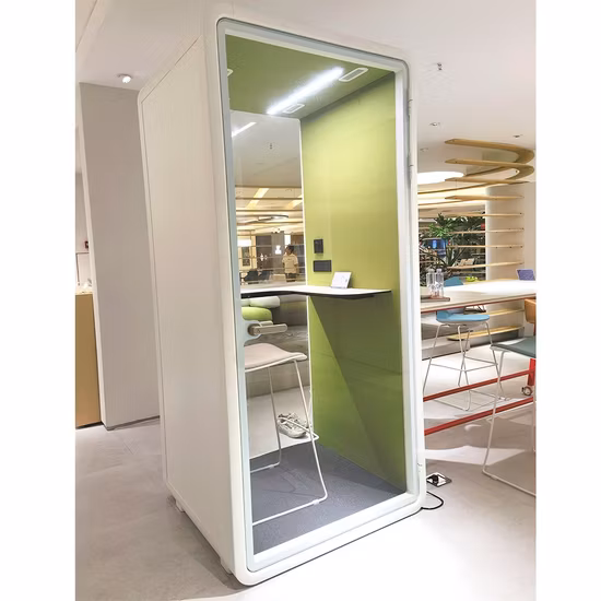 Vagem móvel interna à prova de som do escritório do espaço de trabalho que encontra vagens do trabalho