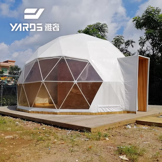 Casa grande impermeável exterior da barraca da abóbada geodésica do iglu do acampamento com isolação